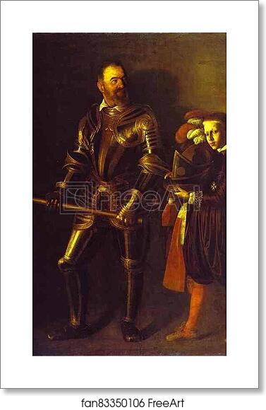 Free art print of Portrait of Alof de Wignacourt by Caravaggio