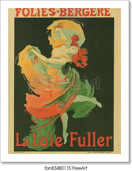 Free art print of Folies-Bergère La Loïe Fuller by Jules Chéret Free art print of Folies-Bergère La Loïe Fuller by Jules Chéret
