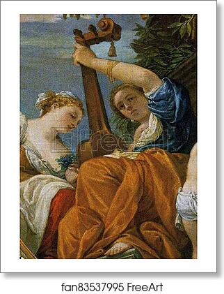 Free art print of Allegory of Music. Detail by Paolo Veronese