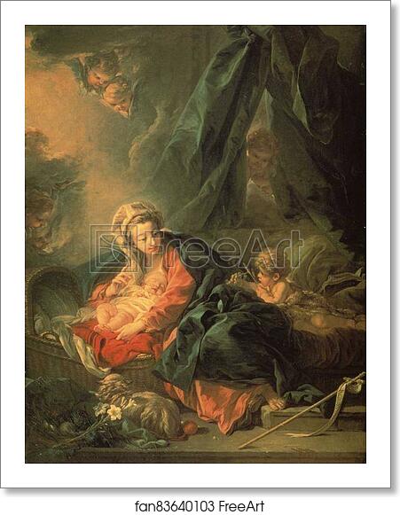 Free art print of The Nativity by François Boucher Free art print of The Nativity by François Boucher