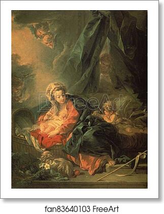 Free art print of The Nativity by François Boucher