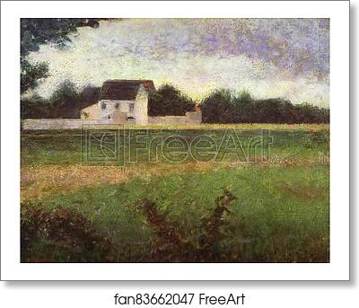 Free art print of View of l'lle-de-France by Georges Seurat