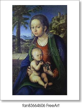 Free art print of Madonna and Child by Lucas Cranach The Elder