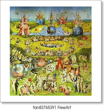 Free art print of The Garden of Earthly Delights by Hieronymus Bosch