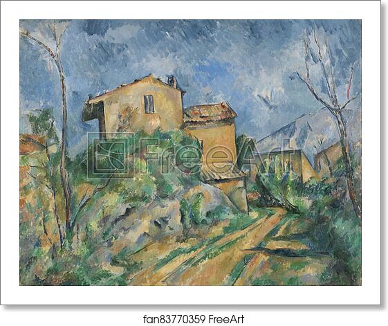 Free art print of Maison Maria with a View of Château Noir by Paul Cézanne Free art print of Maison Maria with a View of Château Noir by Paul Cézanne