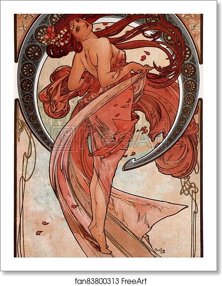 Free art print of Dance by Alphonse Mucha Free art print of Dance by Alphonse Mucha