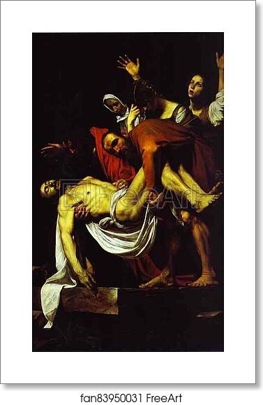 Free art print of The Entombment by Caravaggio