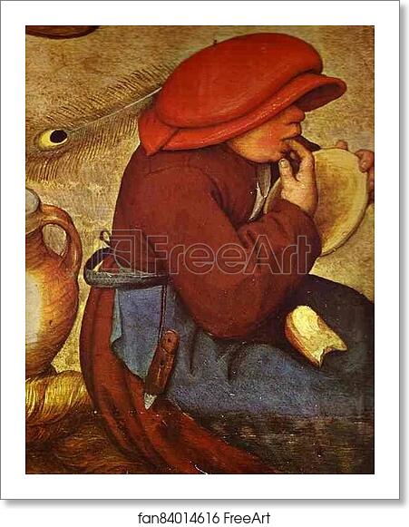 Free art print of The Peasant Wedding. Detail by Pieter Bruegel The Elder Free art print of The Peasant Wedding. Detail by Pieter Bruegel The Elder