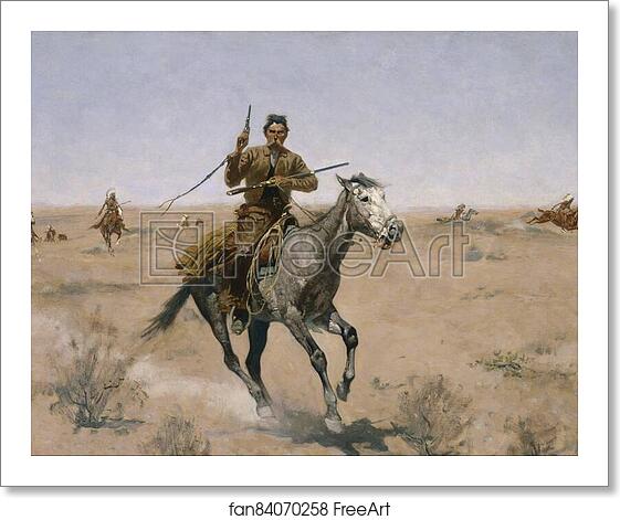 Free art print of The Flight by Frederic Remington Free art print of The Flight by Frederic Remington
