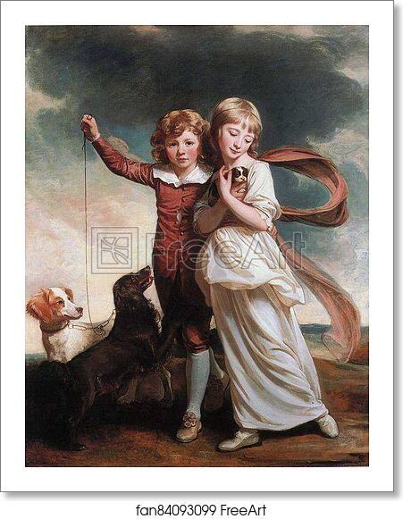 Free art print of The Clavering Children by George Romney Free art print of The Clavering Children by George Romney