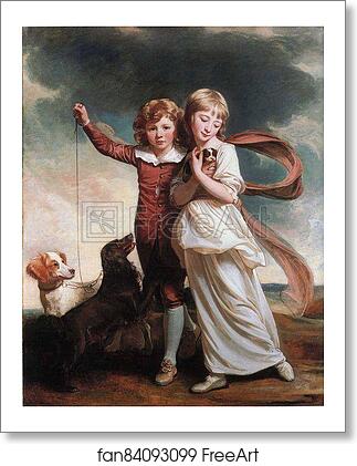 Free art print of The Clavering Children by George Romney