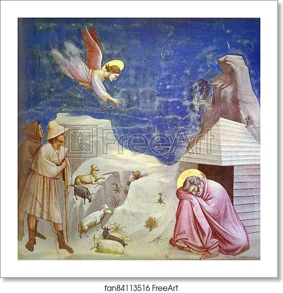 Free art print of Joachim's Dream by Giotto