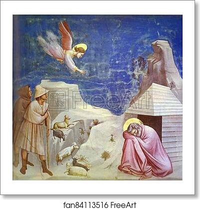 Free art print of Joachim's Dream by Giotto