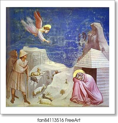 Free art print of Joachim's Dream by Giotto Free art print of Joachim's Dream by Giotto