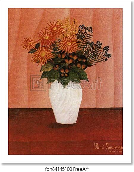 Free art print of Flowers./ Fleurs by Henri Rousseau