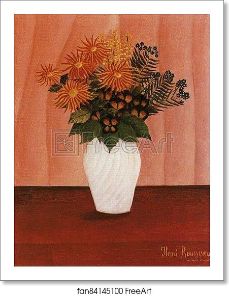 Free art print of Flowers./ Fleurs by Henri Rousseau Free art print of Flowers./ Fleurs by Henri Rousseau