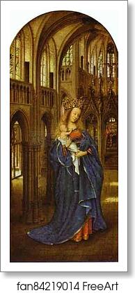 Free art print of Madonna in a Church by Jan Van Eyck