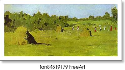 Free art print of Haymaking by Isaac Levitan
