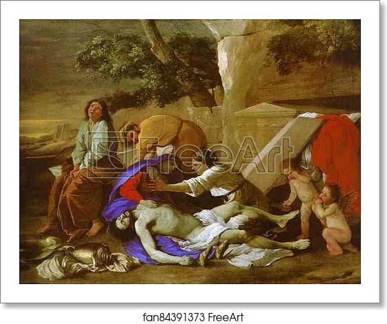Free art print of The Lamentation over Christ by Nicolas Poussin Free art print of The Lamentation over Christ by Nicolas Poussin