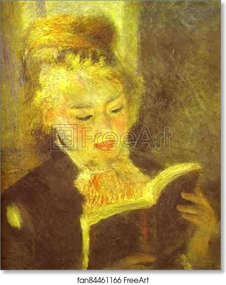 Free art print of Woman Reading by Pierre-Auguste Renoir