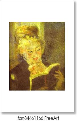 Free art print of Woman Reading by Pierre-Auguste Renoir