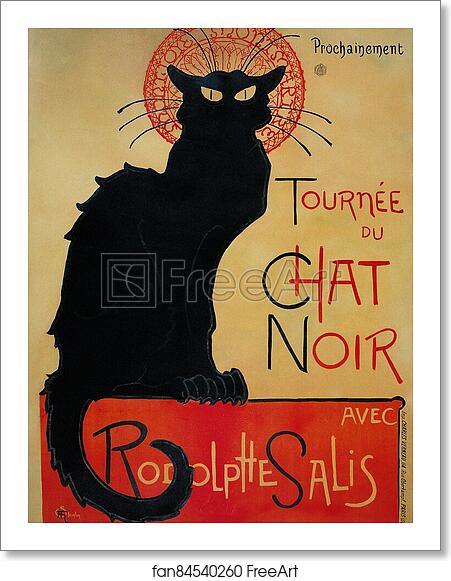 Free art print of Tournée du Chat Noir de Rodolphe Salis by Théophile Steinlen Free art print of Tournée du Chat Noir de Rodolphe Salis by Théophile Steinlen
