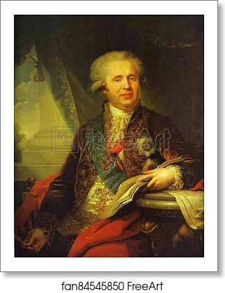Free art print of Portrait of Prince Alexander Bezborodko by Johann Baptist Lampi The Elder