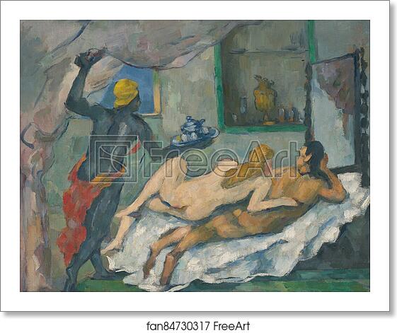 Free art print of Afternoon in Naples by Paul Cézanne