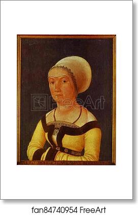 Free art print of Portrait of 34-year-old Woman by Hans Holbein The Elder