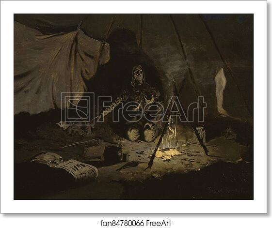 Free art print of The Dry Leaves Lasted Longer Than She by Frederic Remington Free art print of The Dry Leaves Lasted Longer Than She by Frederic Remington