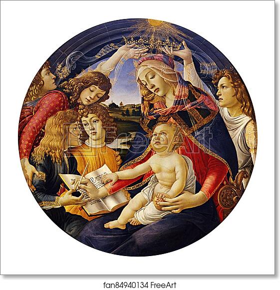 Free art print of Madonna of the Magnificat by Sandro Botticelli