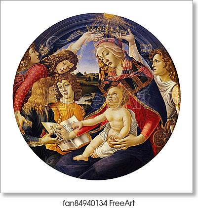 Free art print of Madonna of the Magnificat by Sandro Botticelli Free art print of Madonna of the Magnificat by Sandro Botticelli