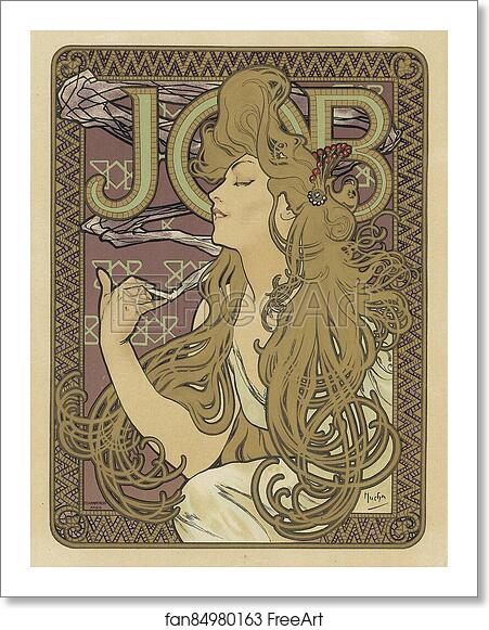 Free art print of Job by Alphonse Mucha