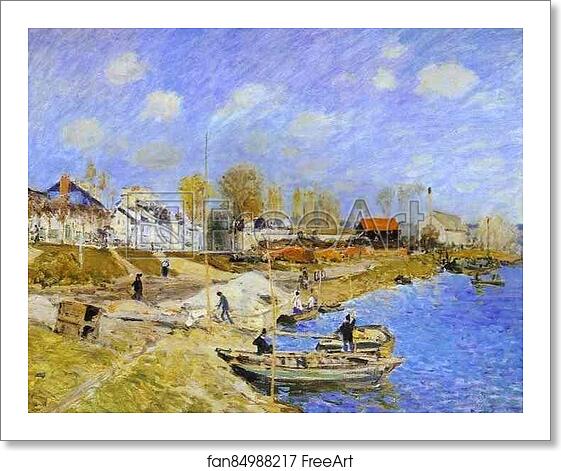 Free art print of Sand on the Quayside, Port Marly by Alfred Sisley Free art print of Sand on the Quayside, Port Marly by Alfred Sisley
