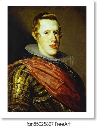 Free art print of Philip IV in Armour by Diego Velázquez