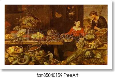 Free art print of Fruit and Vegetable Stall by Frans Snyders