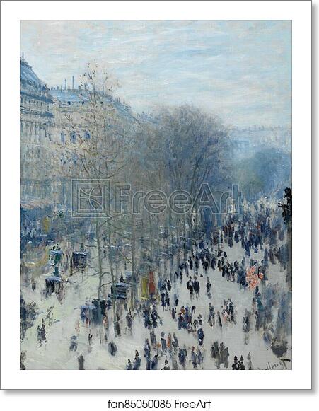 Free art print of Boulevard des Capucines by Claude Monet