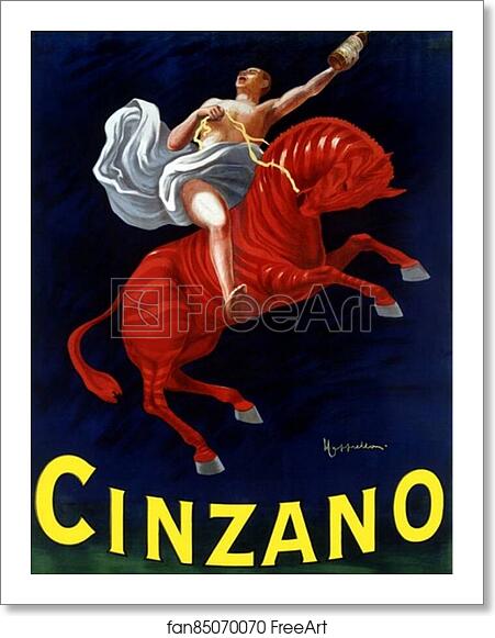Free art print of Cinzano Vermouth Torino by Leonetto Cappiello