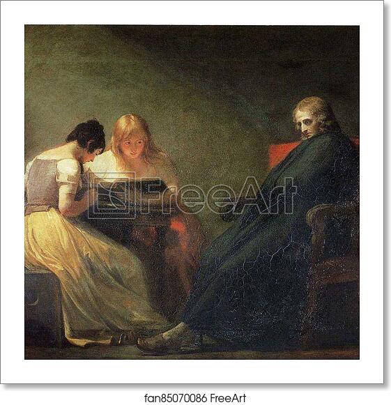 Free art print of Milton and His Daughters by George Romney Free art print of Milton and His Daughters by George Romney