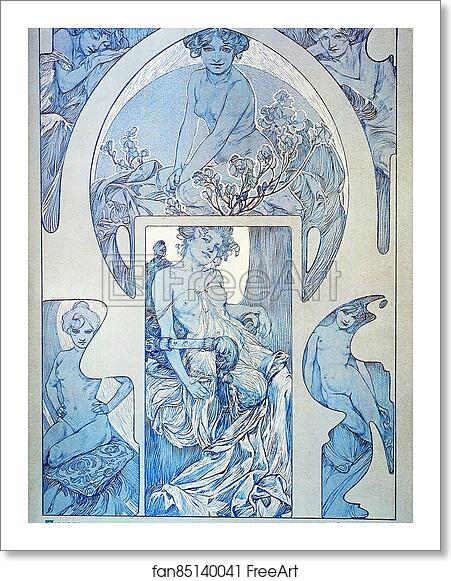 Free art print of Figures Decoratives by Alphonse Mucha