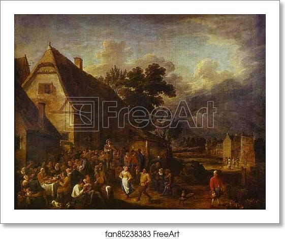Free art print of Great Village Feast with a Dancing Couple by David Teniers The Younger Free art print of Great Village Feast with a Dancing Couple by David Teniers The Younger