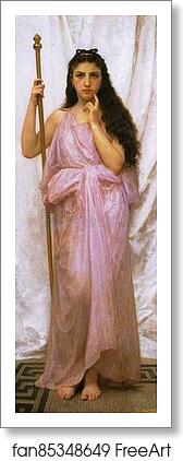 Free art print of Young Priestess by William-Adolphe Bouguereau