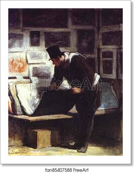 Free art print of The Etching Amateur by Honoré Daumier Free art print of The Etching Amateur by Honoré Daumier