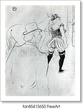 Free art print of In the Wings at the Folies-Bergère by Henri De Toulouse-Lautrec