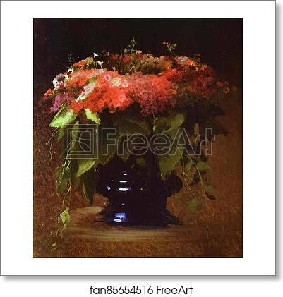 Free art print of Bunch of Flowers. Phloxes by Ivan Kramskoy Free art print of Bunch of Flowers. Phloxes by Ivan Kramskoy