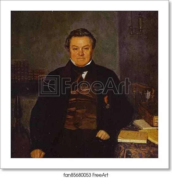 Free art print of Portrait of F. Ye. Yakovlev by Pavel Fedotov Free art print of Portrait of F. Ye. Yakovlev by Pavel Fedotov