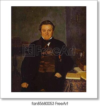 Free art print of Portrait of F. Ye. Yakovlev by Pavel Fedotov