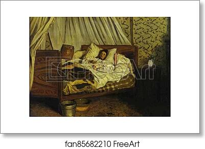 Free art print of The Improvised Field-Hospital (Monet after his accident at the Inn of Chailly) by Frédéric Bazille