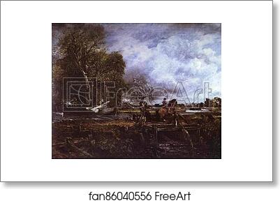 Free art print of The Leaping Horse by John Constable