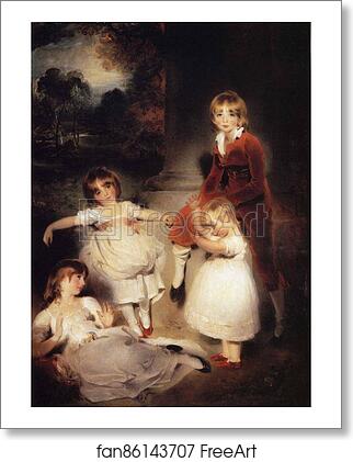Free art print of The Children of Ayscoghe Boucherett by Sir Thomas Lawrence